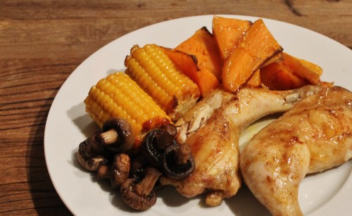 Sørstat marinert kyllinglår med søtpotet båter_4